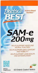 Doctors Best, SAMe дисульфат тозилат, 200 мг, 60 таблеток
