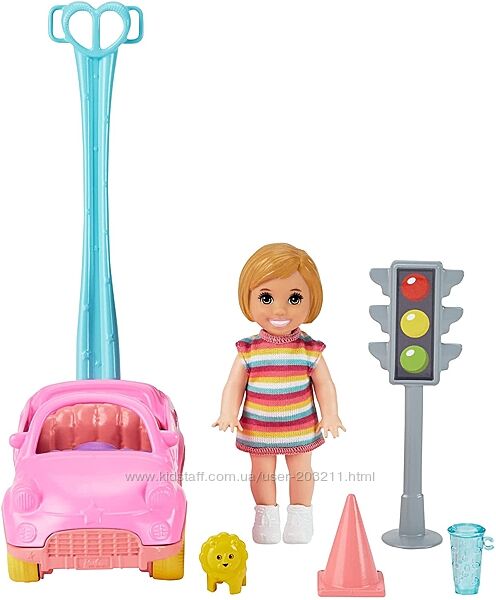 Куколка с машинкой Barbie Skipper Set with Small Toddler Doll & Toy Car