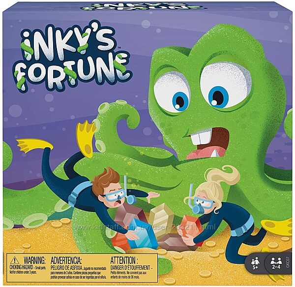 Настольная игра Mattel Inkys Fortune Осьминог с драгоценными камнями.