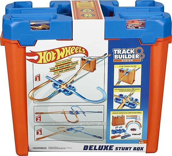 Трек Хот Вілс Коробка для трюків Hot Wheels Track Builder Stunt Box Gift Se