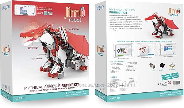 Розумний програмований робот-конструктор Ubtech Jimu Robot Mythical Series