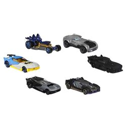 Набір 6 металевих машинок Хот Віллс Бетмен Hot Wheels Batman Character Car 