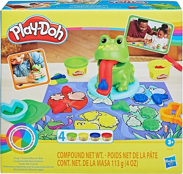 Набір для творчості з пластиліном Hasbro Play-Doh Жабка та кольори