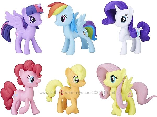 My Little Pony Ігровий Набір з 6-ти поні Meet The Mane 6 Ponies Collection
