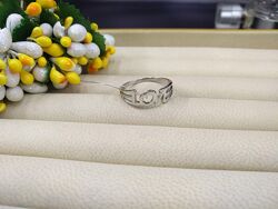 Серебряное стильное кольцо love любовь 925 размер 18,0 