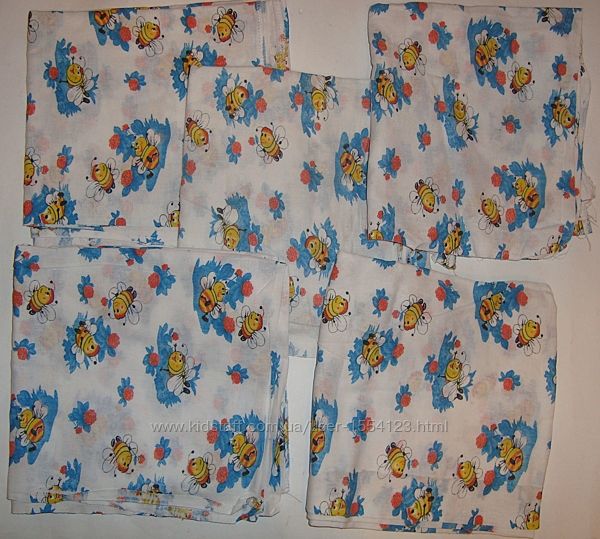 Ситцевые пеленки для новорожденных 5 шт. новые