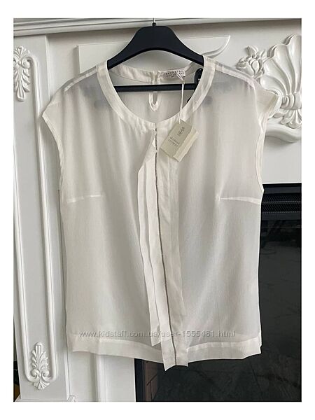 Легка біла блуза Brunello Cucinelli
