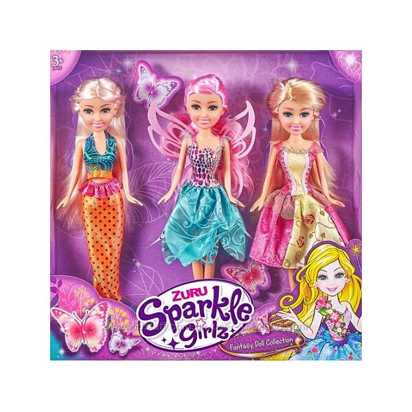 Sparkle girlz 3 куколки в наборе высота куклы 26 см, упаковка 3232 см