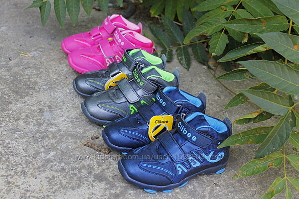 Детские высокие кроссовки деми хайтопы ботинки Clibee р.26-31 три цвета