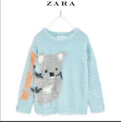 Няшный пушистый свитерок с коалой Zara 