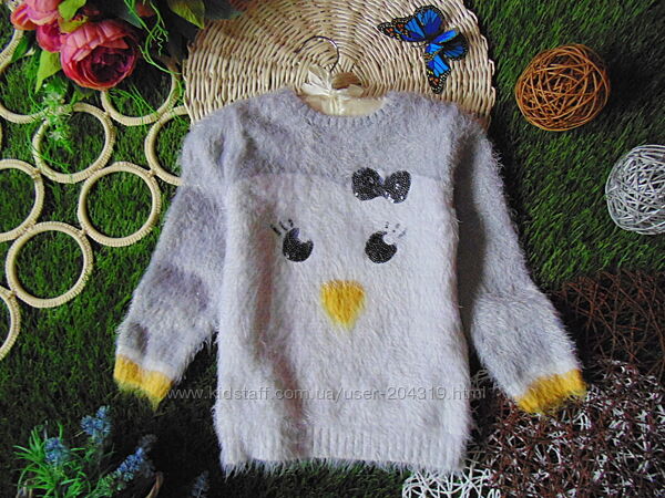 Няшный пушистый свитерок Baby by Demo Пингвинёнок 