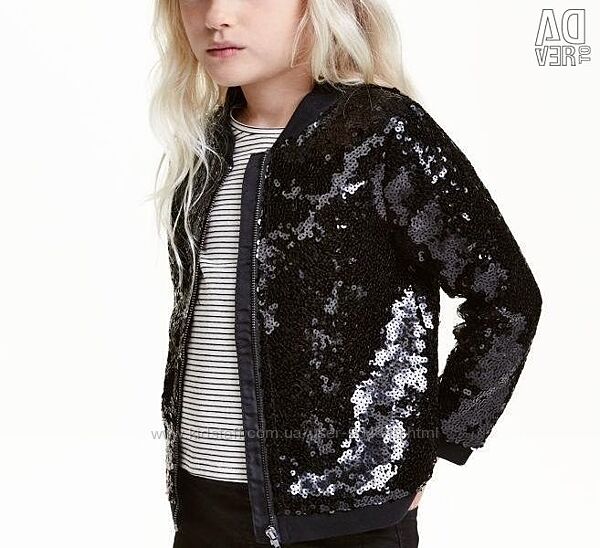Гламурный бомпер куртка H&M