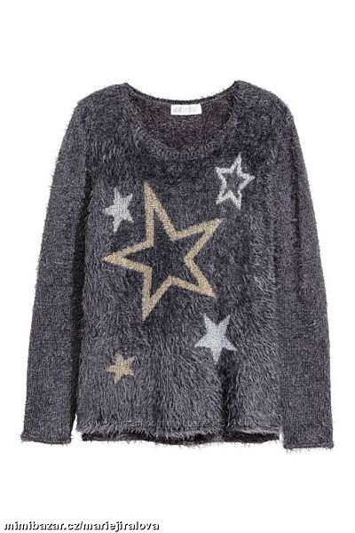Пушистый свитер в звёзды H&M 
