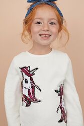 Няшний пухнастий світшот з єдинорогами H&M