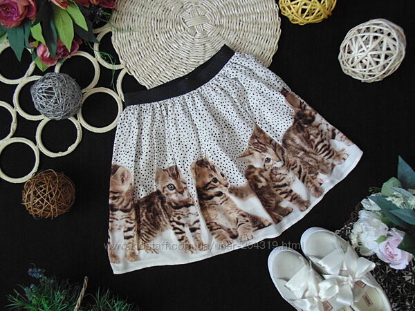 Няшна спідничка з котиками H&M 