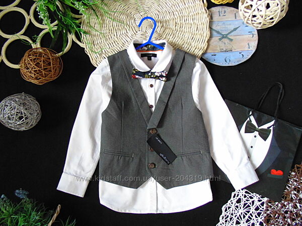 4-5р. Крутецький комплект сорочка та жилет Marks&Spencer
