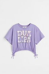 Стіляча футболка кроп топ оверсайз H&M