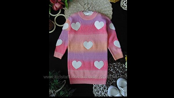 4-5р. Тепле ніжне вязане плаття TU