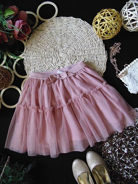 Шикарна фатинова спідничка з мерехтінням H&M 