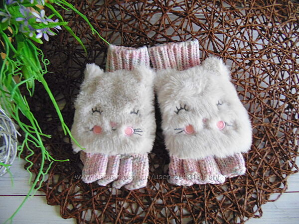 Няшні рукавички мітенки Angel
