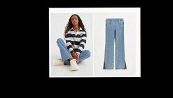 Стілячі розклішонні джинси H&M