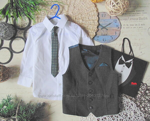 Стілячий комплект сорочка та жилет Next