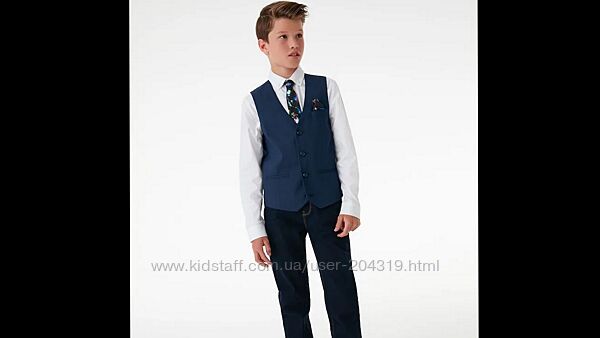 6-7р. Комплект. Біла сорочка і жилет Next