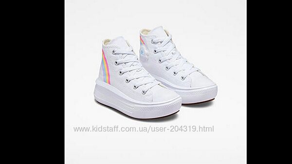 Крутезні кеди Converse Chuck Taylor All Star Move Platform Rainbow Cloud