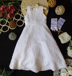 Казкове білосніжне плаття для принцесси з мережива Seuuol 