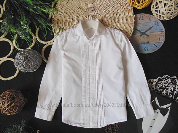 Крута біла святкова сорочка Marks&Spencer