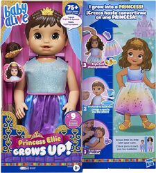 Baby Alive Princess Ellie Grows Up Интерактивная растущая кукла Элли