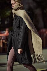 Женское стебанное пальто Zara