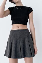 Женская мини юбка со складками Zara