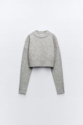 Женский укороченный свитер zara