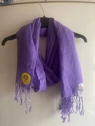 Сиреневый фиолетовый шарф