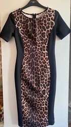 Леопардовое платье миди с леопардовым принтом new look