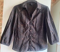 Леопардовая блузка блуза рубашка laura ashley