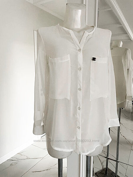 Блуза сорочка біла Chanel