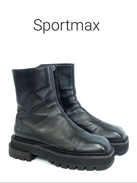 Кожаные женские ботинки Sportmax Оригинал