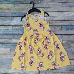 Яркое летнее платье H&M единороги девочкам 6-8 и 8-10 лет