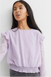 Шифоновая рубашка блузка кофточка блуза H&M девочкам чкам