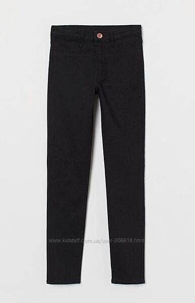 Джинси класичні скінні штани брюки H&M чорні стрейч