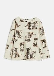 Реглан топ кофтинка дитяча H&M бавовна котики
