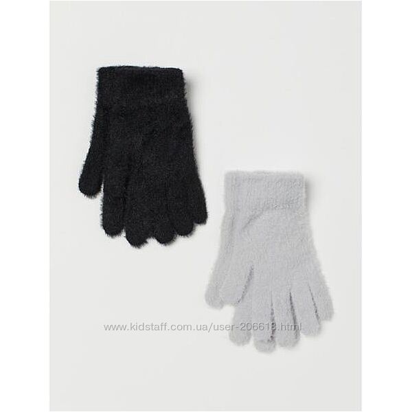 Перчатки рукавиці рукавички H&M пухнасті
