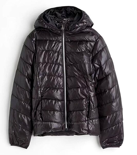 Курточка демісезонна куртка чорна H&M дівчаткам