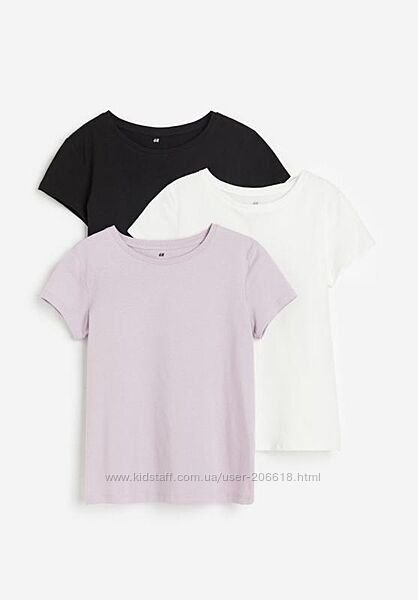 Футболки базові однотонні H&M бавовна