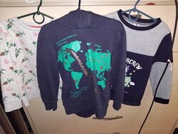 Кофта пайта худи с начесом 110-116р. F&F