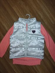 Жилетка Безрукавка белая 110р.