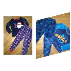 Костюм Пижама на мальчика 7-8лет 122/128р. плюшевый Санта 