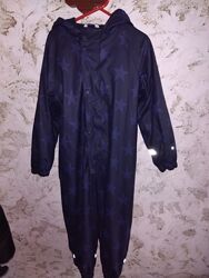 Дощовик суцільний на флісу грязепруф дождевик прорезиненный 122-128р. 